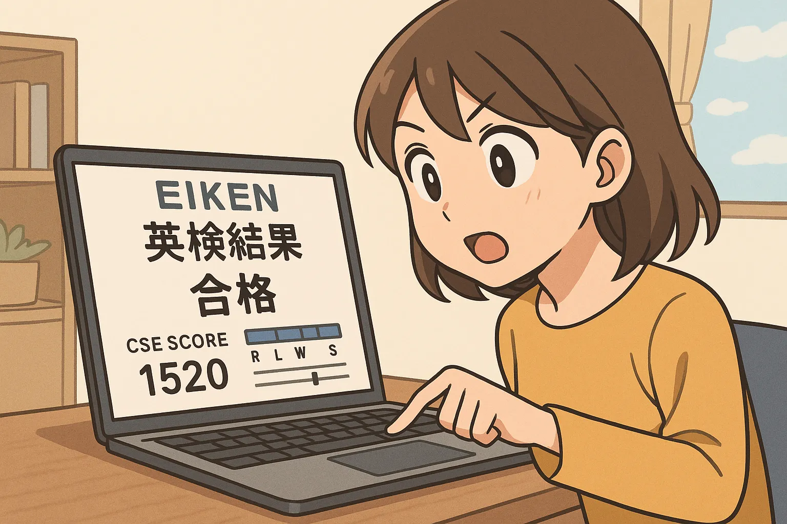 英検結果確認のイメージ