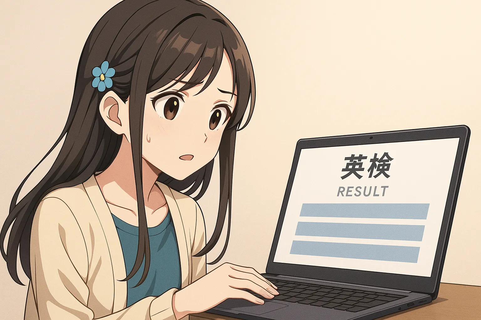 英検に挑戦する学生