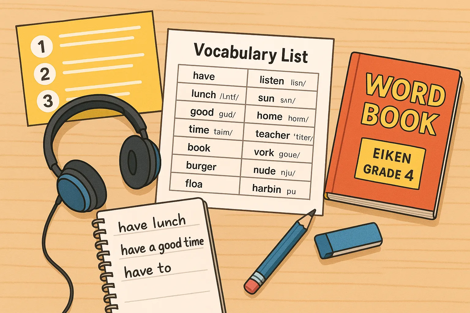 英検4級の単語学習法