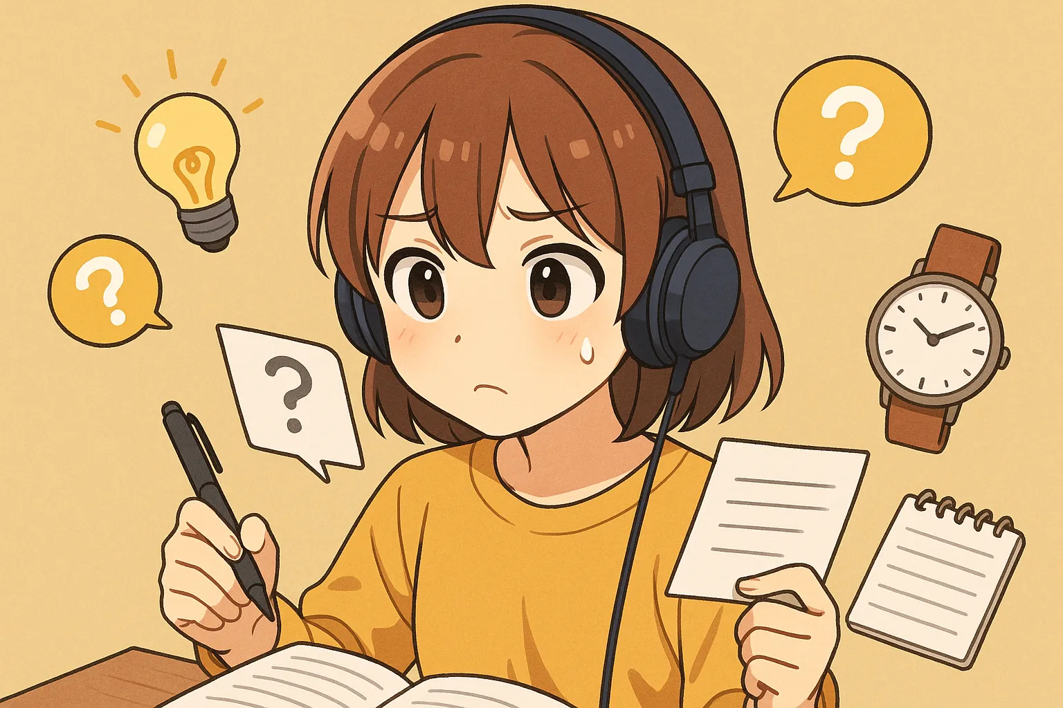 英検準2級リスニングのよくある質問（FAQ）のイメージ